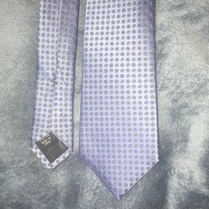 Blue pattern tie